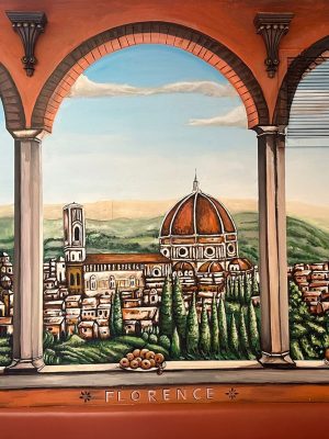 Florence  Acrylic on the wall, 2024